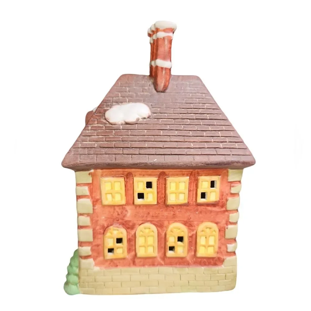 National Decorations Christmas Collectibles 1991 Americana Lighted Bank 8